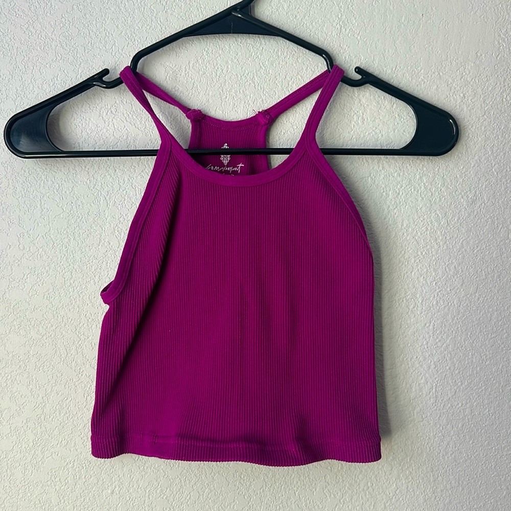 purple free people movement tank top